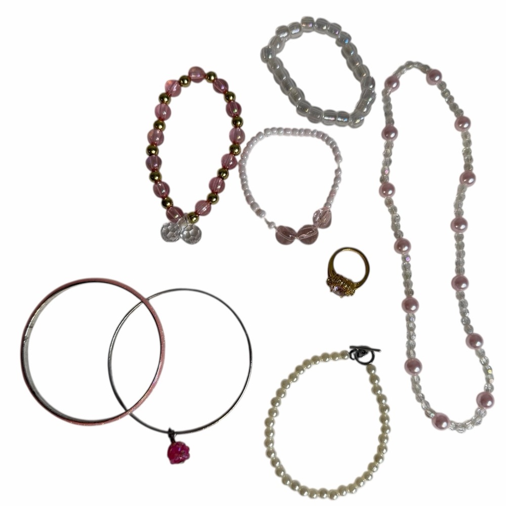 Lot of fancy little girls dress up jewelry